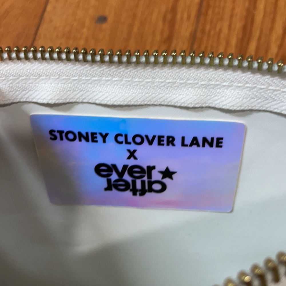 Stoney Clover Lane x Ever After Gold Striped Pouch - Picture 2 of 3